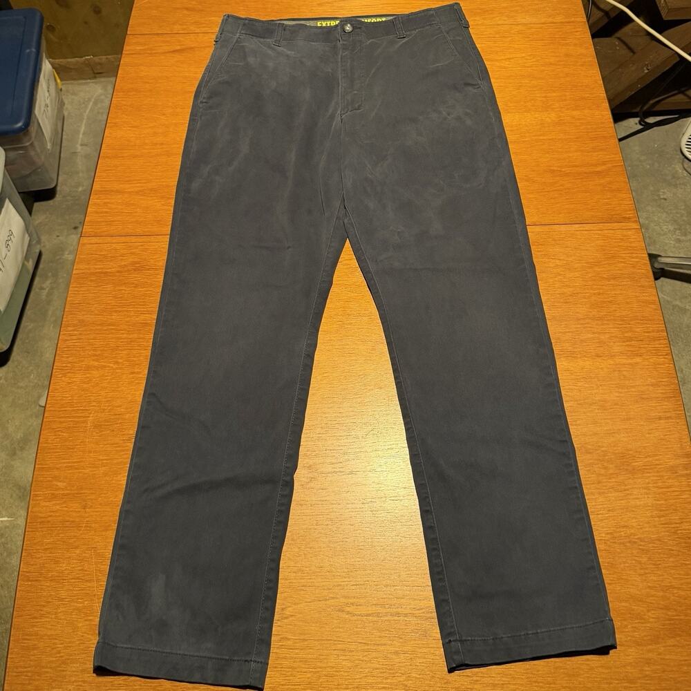 Lee Extreme Comfort MVP Relaxed Fit Pants Men’s 36x34 Navy Blue Stretch Chinos